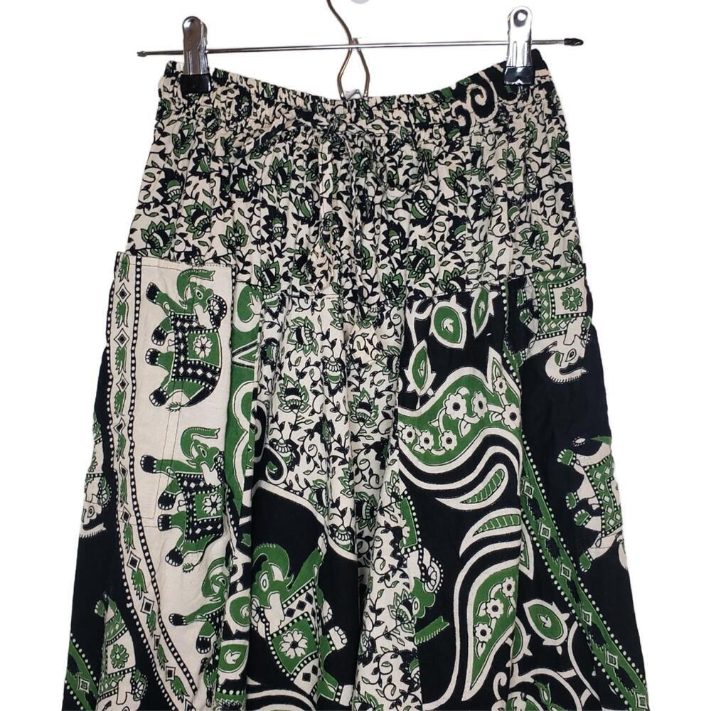 Made in Nepal 100% Wool Sz XS/S Elephant Paisley Print Harem Pant(1861) - Picture 3 of 5